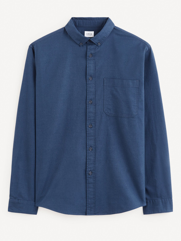 Celio Tamnoplava muška košulja Celio Farobone2