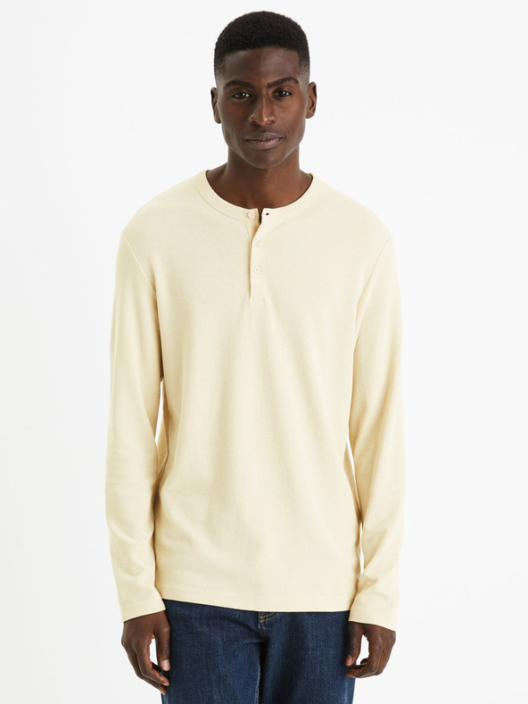 Celio Celio Feplay krem ​​muška majica