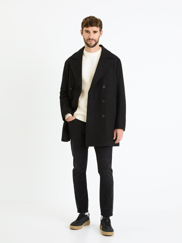 Celio Celio Beclo muški krem ​​basic džemper