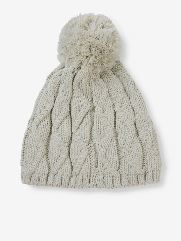 O'Neill Bež ženska zimska kapa s pomponom O'Neill Nora