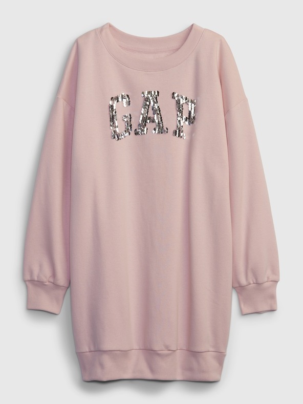 GAP Dječja sweatshirt haljina s logom GAP
