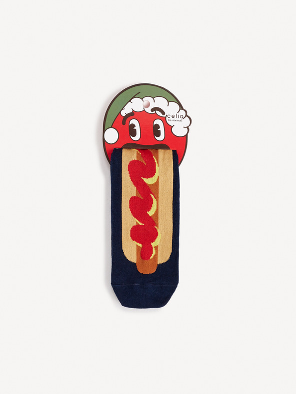 Celio Tamnoplave muške Celio Hot Dog čarape s uzorkom