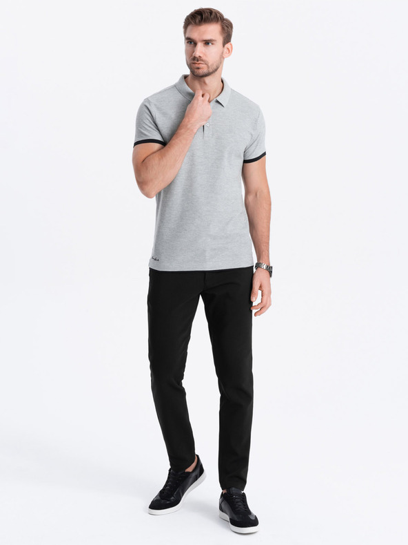 Ombre Clothing Ombre Clothing siva muška polo majica