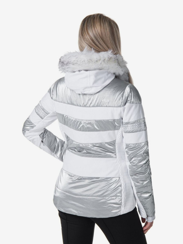 Kilpi Ženska skijaška jakna u bijeloj, sivoj i srebrnoj boji Kilpi Dalila