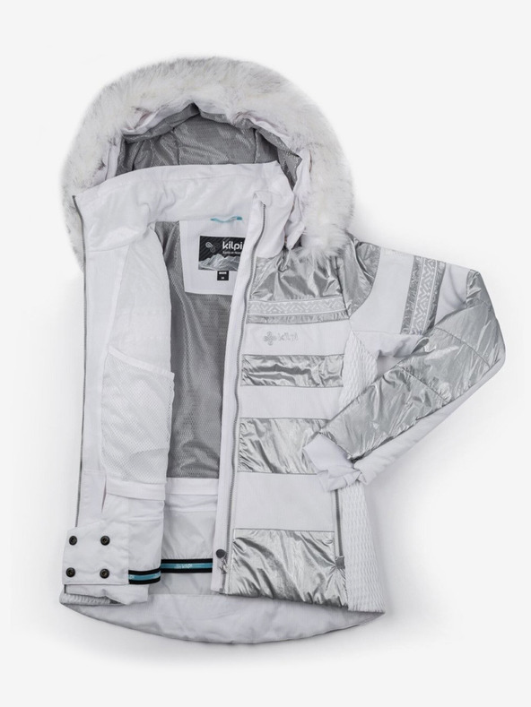 Kilpi Ženska skijaška jakna u bijeloj, sivoj i srebrnoj boji Kilpi Dalila