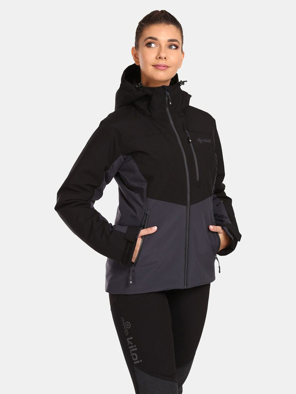 Kilpi Crna ženska skijaška jakna Kilpi Flip