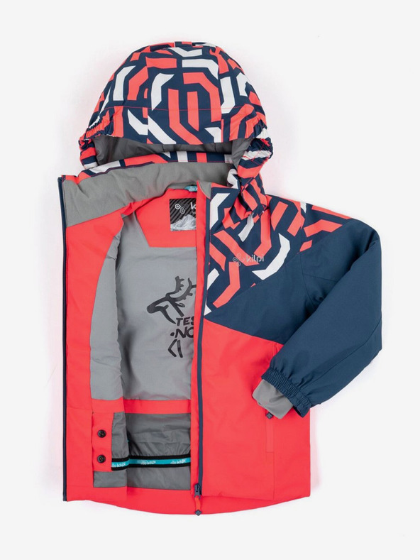 Kilpi Skijaška jakna Kilpi SAARA-JG s plavo-ružičastim uzorkom za djevojčice