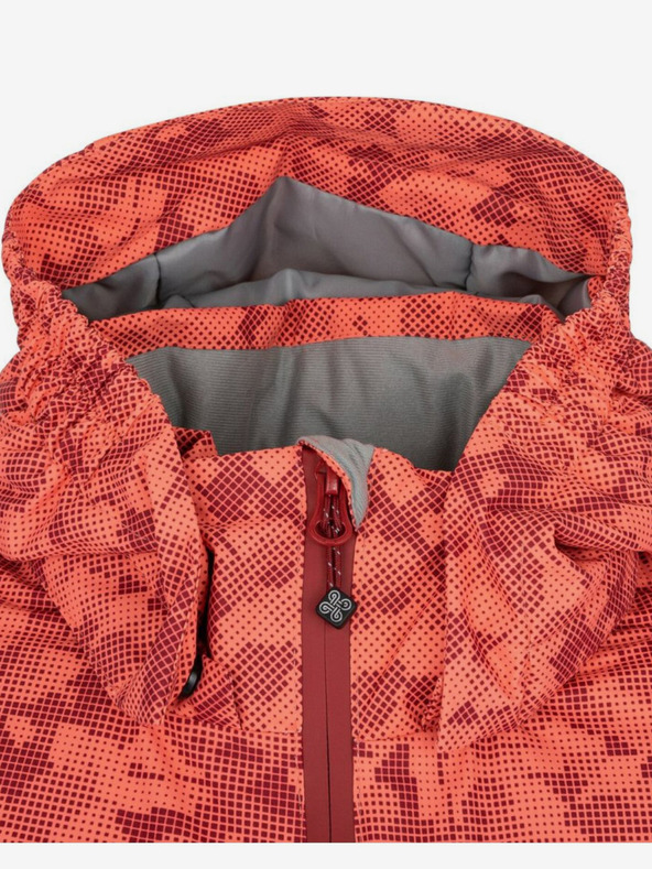 Kilpi Kilpi SAARA-JG crveno-narančasta skijaška jakna s uzorkom za djevojčice