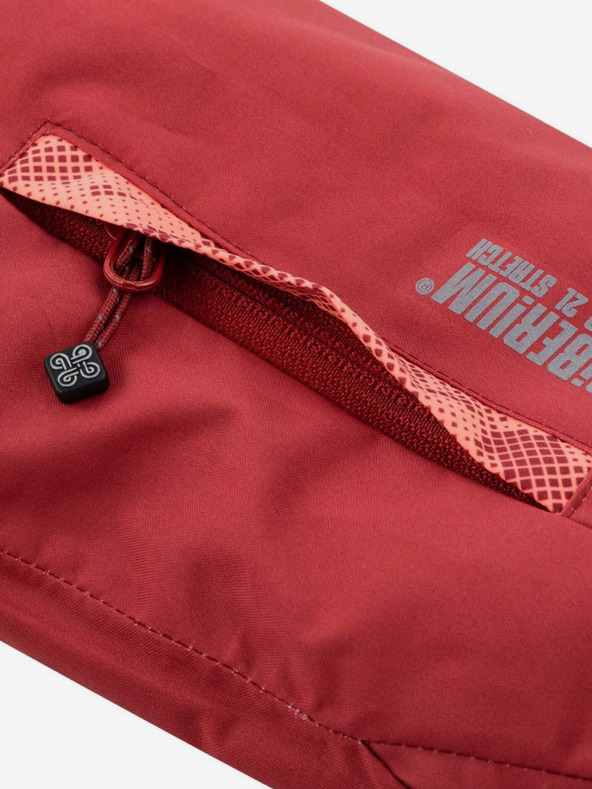 Kilpi Kilpi SAARA-JG crveno-narančasta skijaška jakna s uzorkom za djevojčice