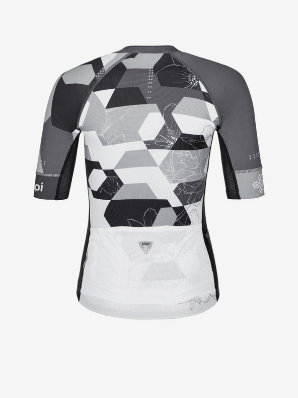 Kilpi Crno-bijeli ženski biciklistički dres Kilpi Adamello-W