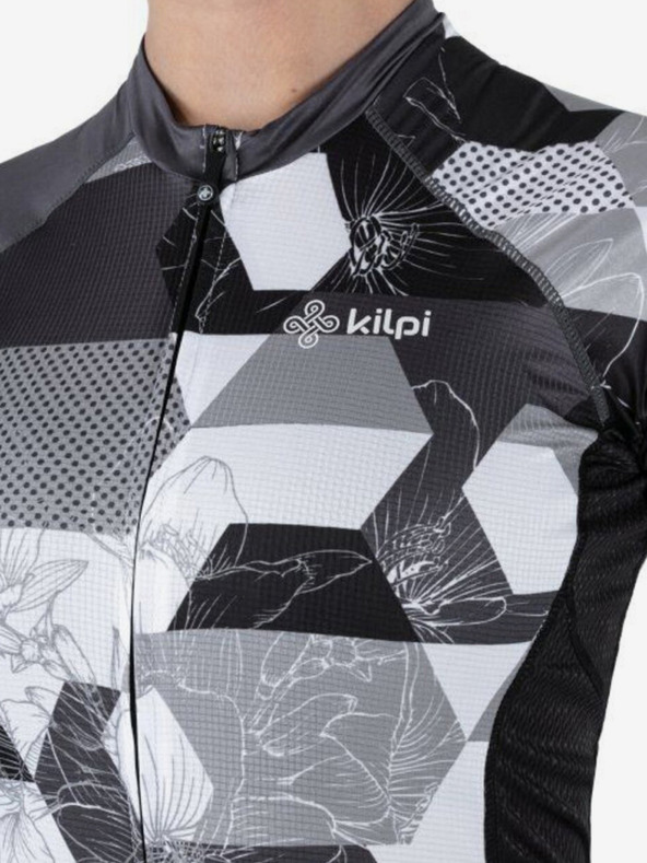 Kilpi Crno-bijeli ženski biciklistički dres Kilpi Adamello-W