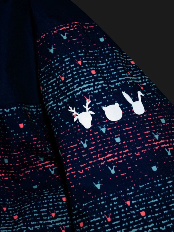 Kilpi Kilpi Jenova tamnoplava skijaška jakna s uzorkom za djevojčice