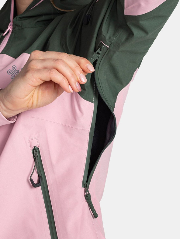Kilpi Kilpi Mamba ženska zelena i roza vodootporna jakna