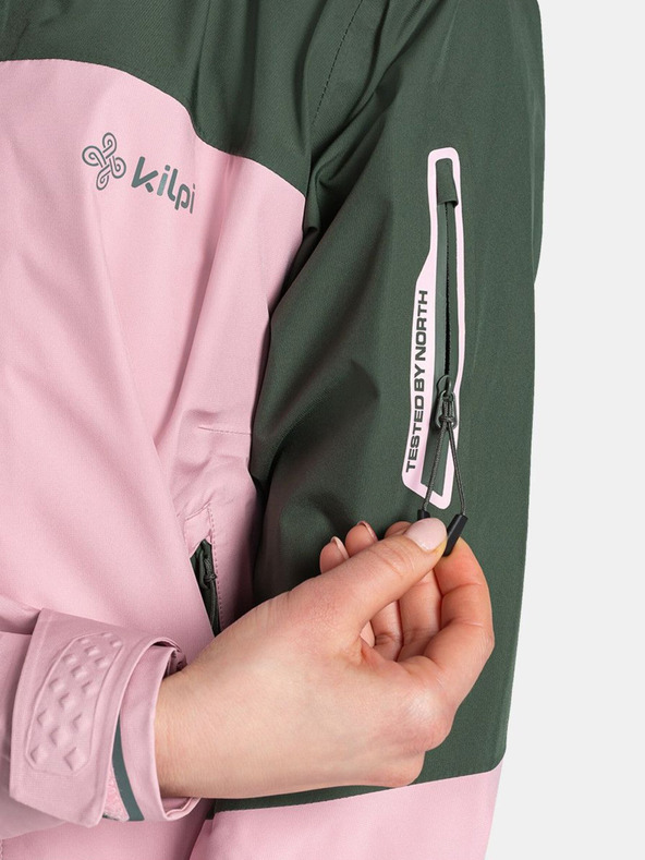 Kilpi Kilpi Mamba ženska zelena i roza vodootporna jakna