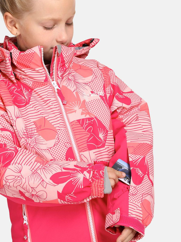 Kilpi Kilpi Samara-JG tamnoružičasta skijaška jakna za djevojčice