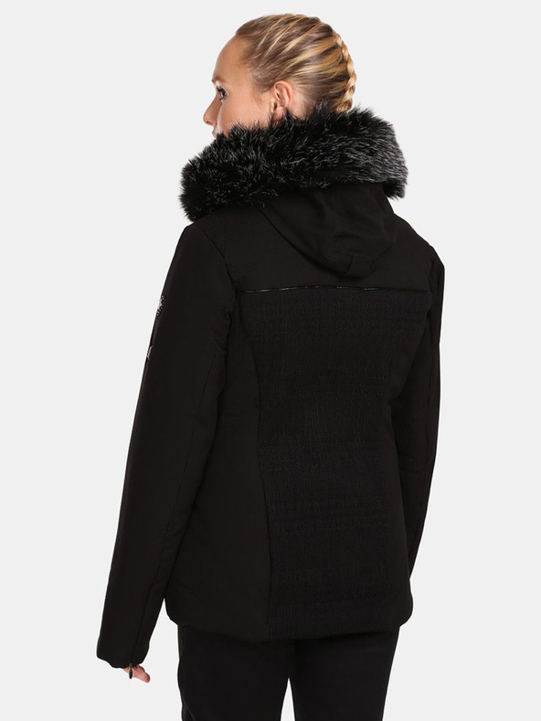 Kilpi Crna ženska skijaška jakna s grijačima Kilpi Emilin