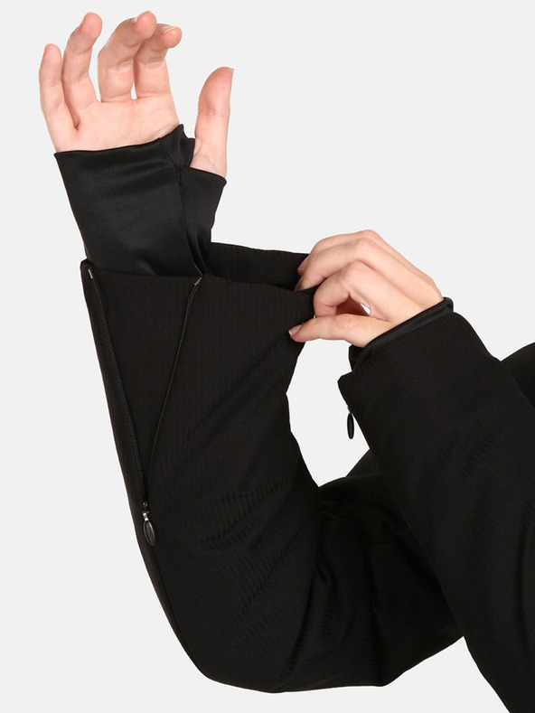 Kilpi Crna ženska skijaška jakna s grijačima Kilpi Emilin