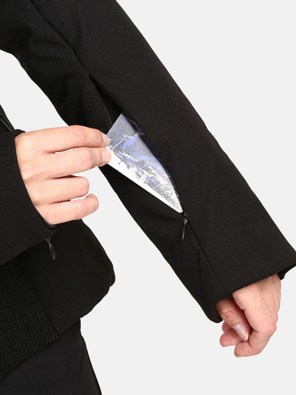 Kilpi Crna ženska skijaška jakna s grijačima Kilpi Emilin