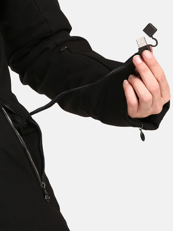 Kilpi Crna ženska skijaška jakna s grijačima Kilpi Emilin