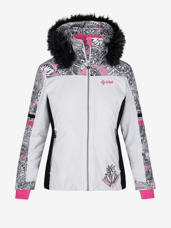 Kilpi Bijela ženska grijana skijaška jakna Kilpi Lena-W