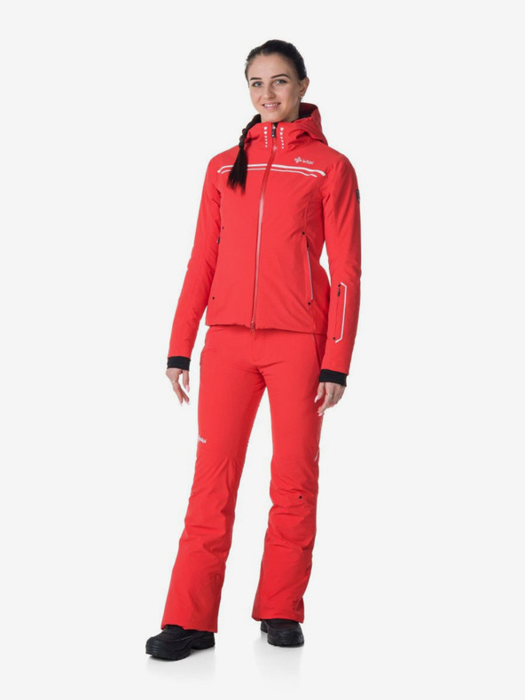 Kilpi Crvena ženska skijaška jakna Kilpi CORTINI