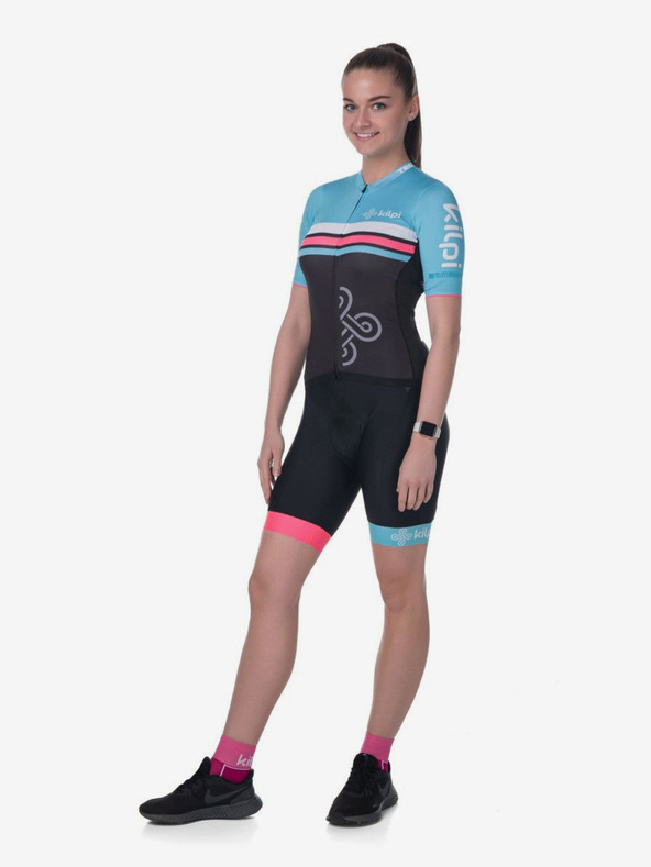 Kilpi Kilpi MURIA ženske tirkizno-crne biciklističke hlače