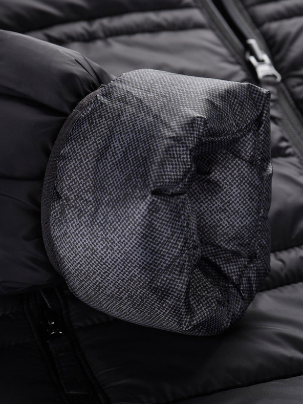 ALPINE PRO Dječja reverzibilna jakna hi-therm ALPINE PRO DOUWO crna