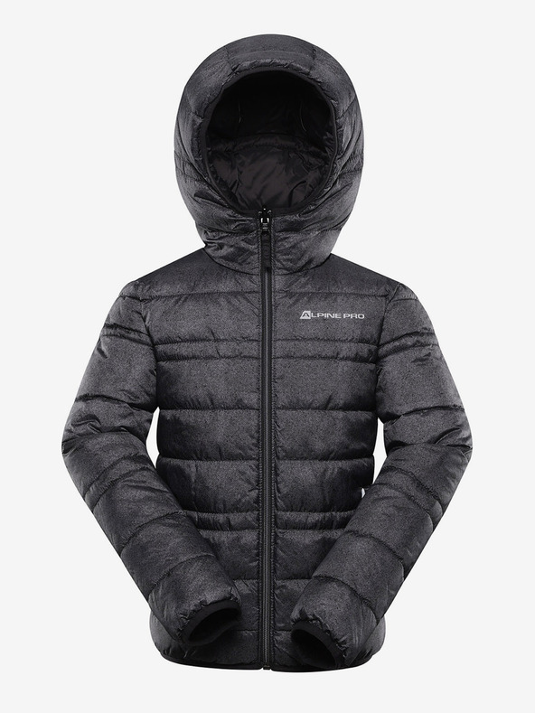 ALPINE PRO Dječja reverzibilna jakna hi-therm ALPINE PRO DOUWO crna