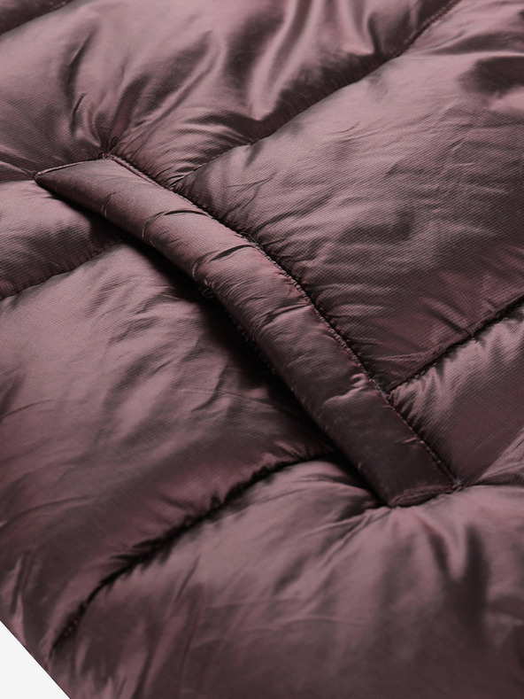 ALPINE PRO Dugi ženski prošiveni prsluk s natpisom ALPINE PRO UREFA roza