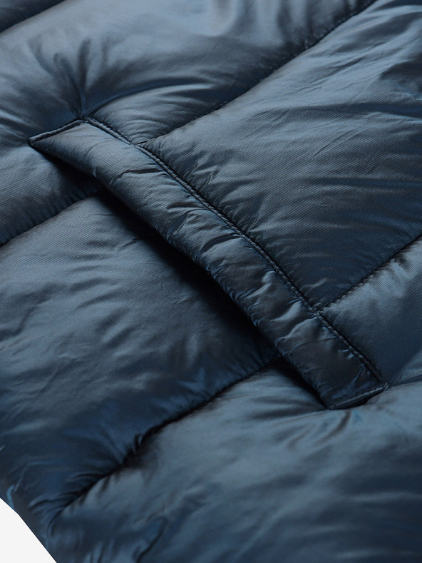 ALPINE PRO Dugi ženski prošiveni prsluk s natpisom ALPINE PRO UREFA plave boje