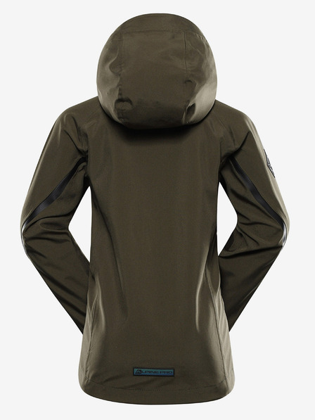ALPINE PRO Zelena dječja softshell jakna s Alpine Pro Jerdo membranom