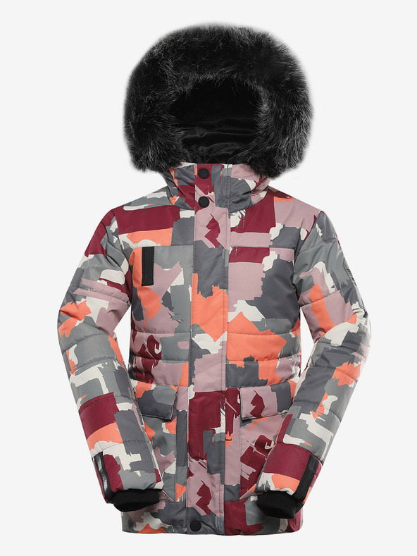 ALPINE PRO Sivo-ružičasta jakna za djevojčice s PTX Alpine Pro Werdo membranom