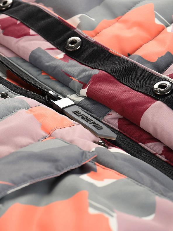 ALPINE PRO Sivo-ružičasta jakna za djevojčice s PTX Alpine Pro Werdo membranom