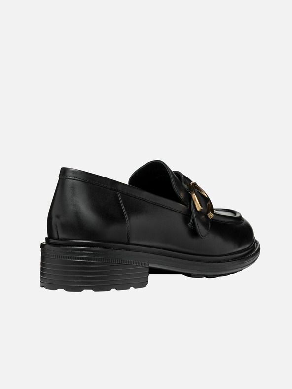 Geox Crne ženske mokasine Geox Walk zadovoljstvo