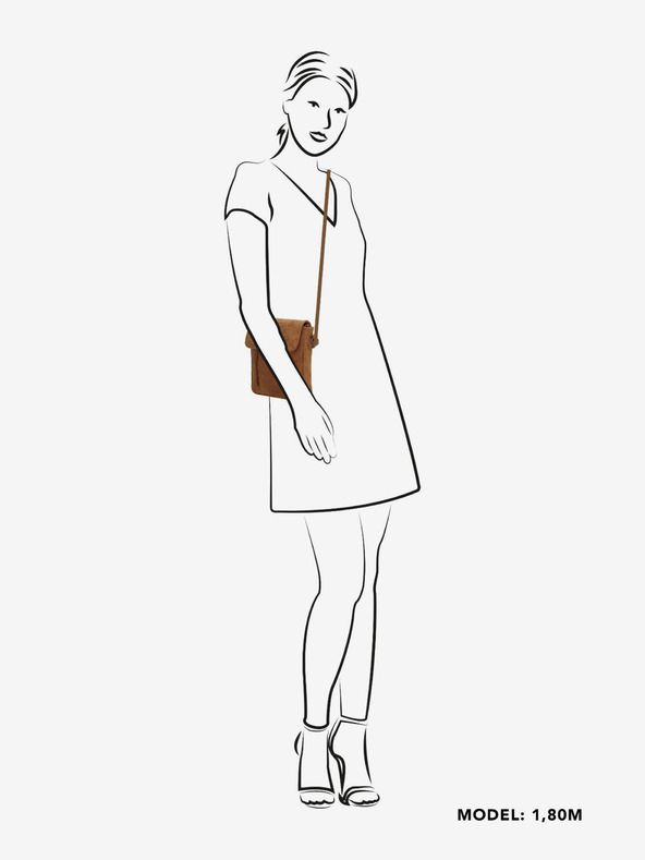 Beagles Ručna torbica Beagles Brunete Shoulder Bag 1.5 l Cognac