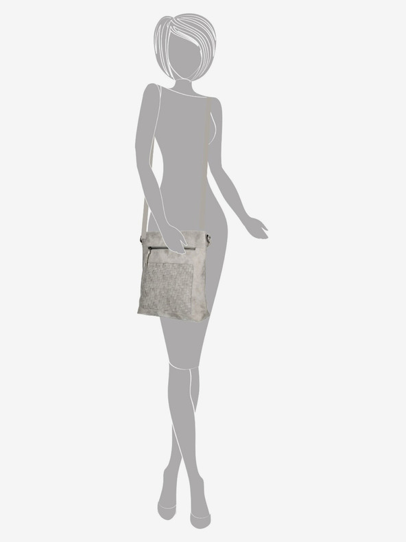 Enrico Benetti Ručna torbica Enrico Benetti Dynthe 78004 Svijetlo siva