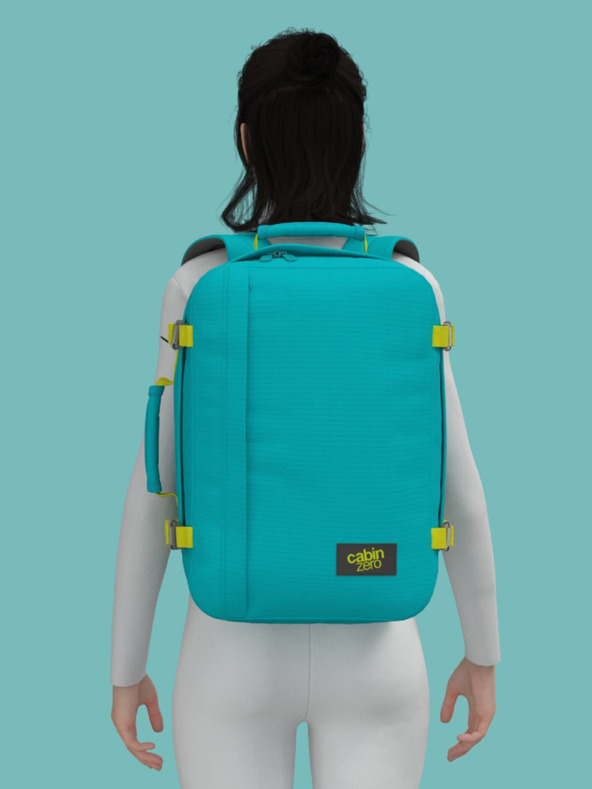 CabinZero Tirkizni ruksak CabinZero Classic 36L Aqua lagoon