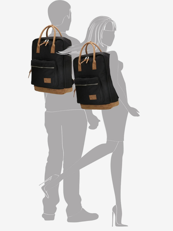 Enrico Benetti Ruksak Enrico Benetti Santiago 17" Ruksak za prijenosno računalo 19 l crni