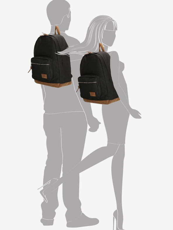 Enrico Benetti Ruksak Enrico Benetti Santiago Ruksak za prijenosno računalo 22 l crni