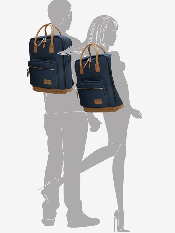 Enrico Benetti Ruksak Enrico Benetti Santiago 17" Ruksak za prijenosno računalo 19 l plavi