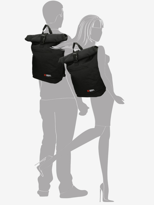 Enrico Benetti Ruksak Enrico Benetti Amsterdam Crni ruksak za prijenosno računalo