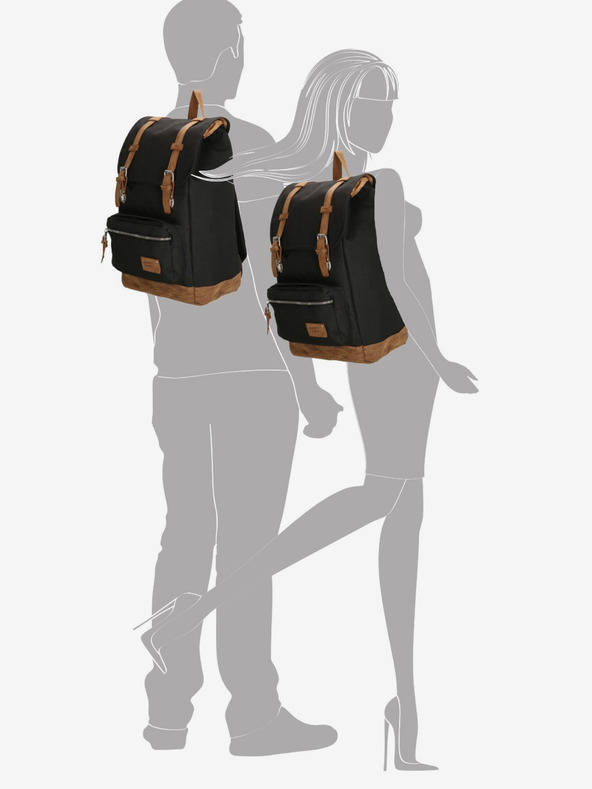 Enrico Benetti Ruksak Enrico Benetti Santiago 17" Ruksak za prijenosno računalo 23 l crni