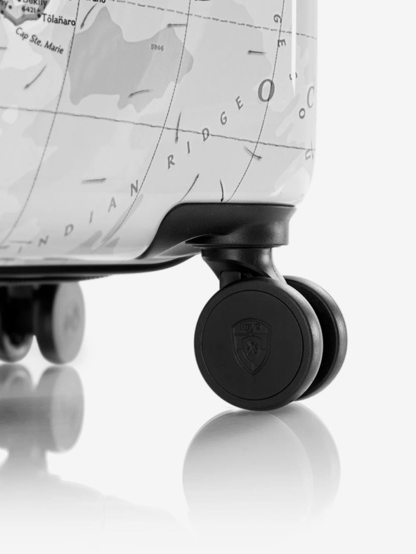 Heys Heys Journey 3G S crno-bijeli putni kovčeg s uzorkom