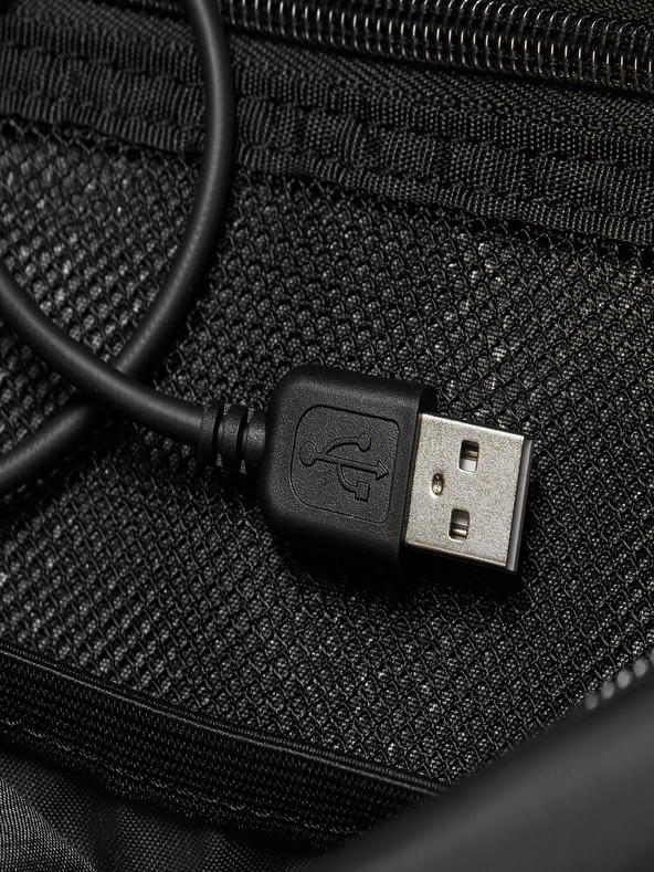 Hedgren Crna muška torba za bubrege Hedgren Tube