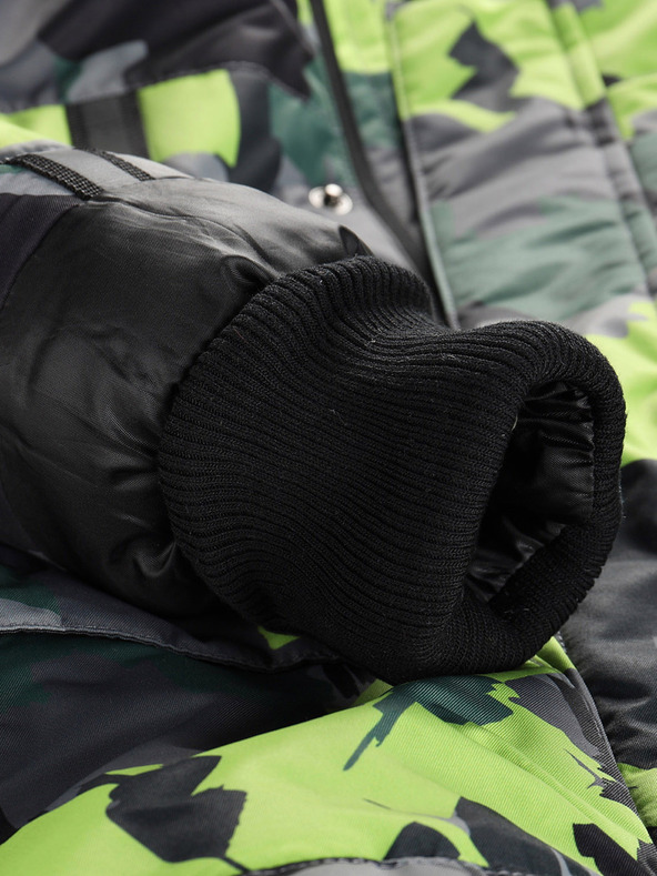 ALPINE PRO Zeleno-siva jakna za djevojčice s PTX Alpine Pro Werdo membranom