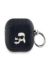Karl Lagerfeld Karl Lagerfeld PU reljefna futrola Karl and Choupette Heads za AirPods 3 crna