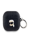 Karl Lagerfeld Karl Lagerfeld PU reljefna maska ​​Karl Head za AirPods 3 crna