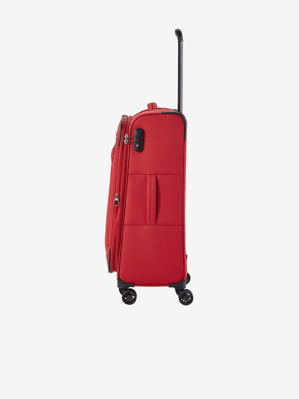 Travelite Set od tri putna kofera crvene boje Travelite Chios S, M, L