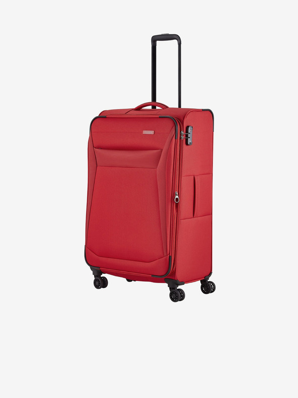 Travelite Set od tri putna kofera crvene boje Travelite Chios S, M, L