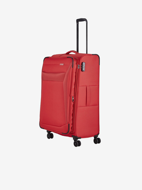 Travelite Set od tri putna kofera crvene boje Travelite Chios S, M, L
